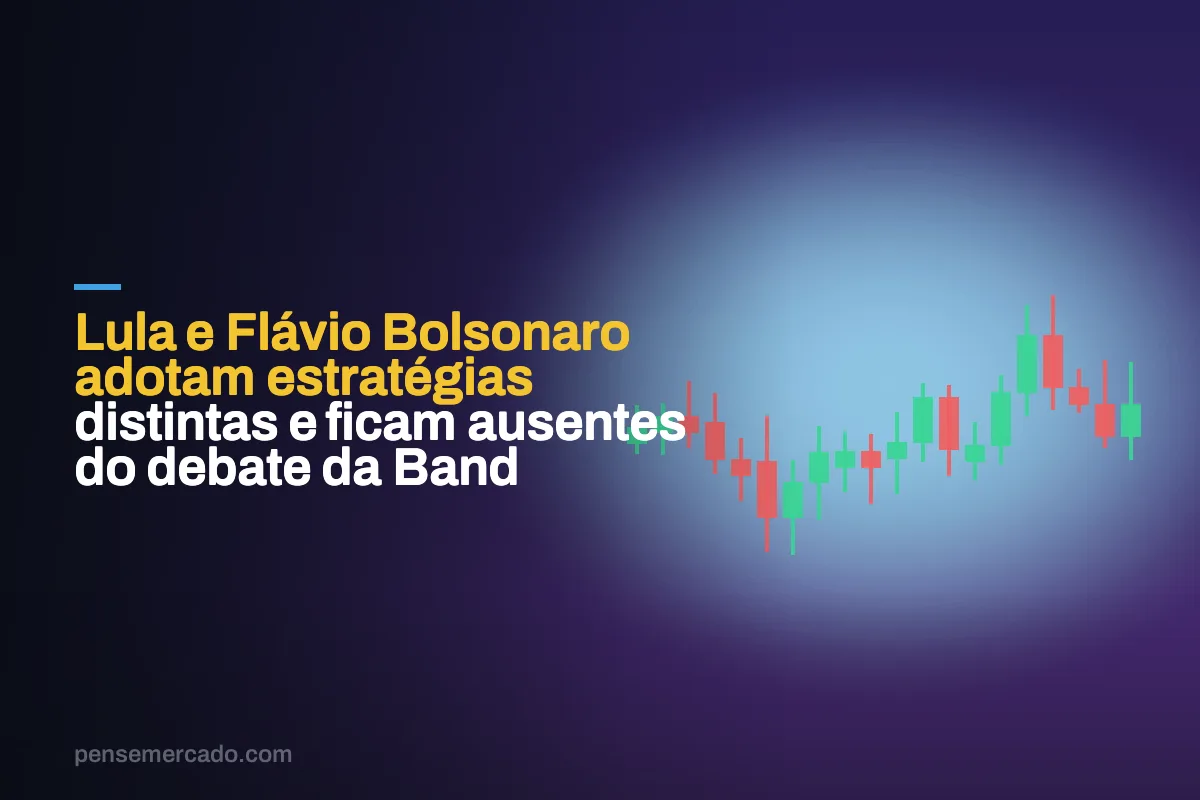 Lula e Flávio Bolsonaro adotam estratégias distintas e ficam ausentes do debate da Band