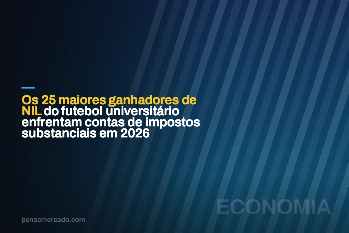Os 25 maiores ganhadores de NIL do futebol universitário enfrentam contas de impostos substanciais em 2026