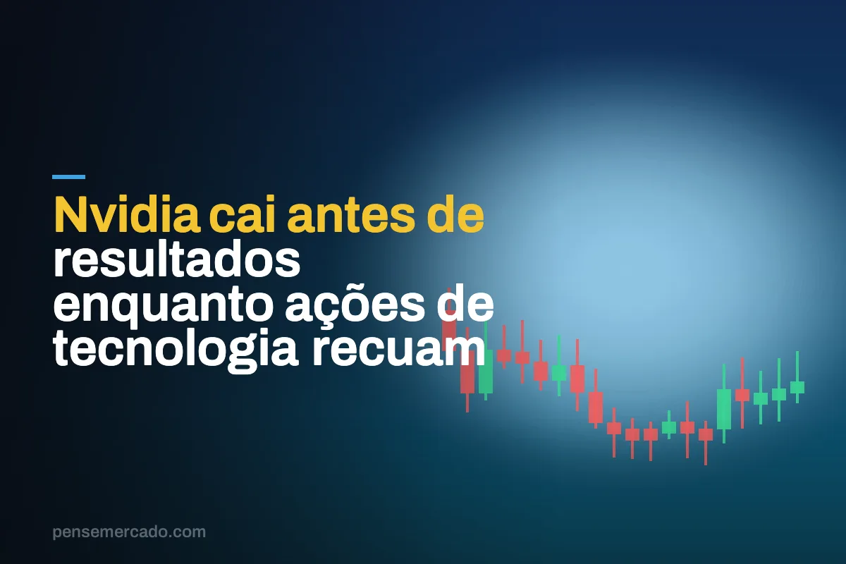 Nvidia cai antes de resultados enquanto ações de tecnologia recuam