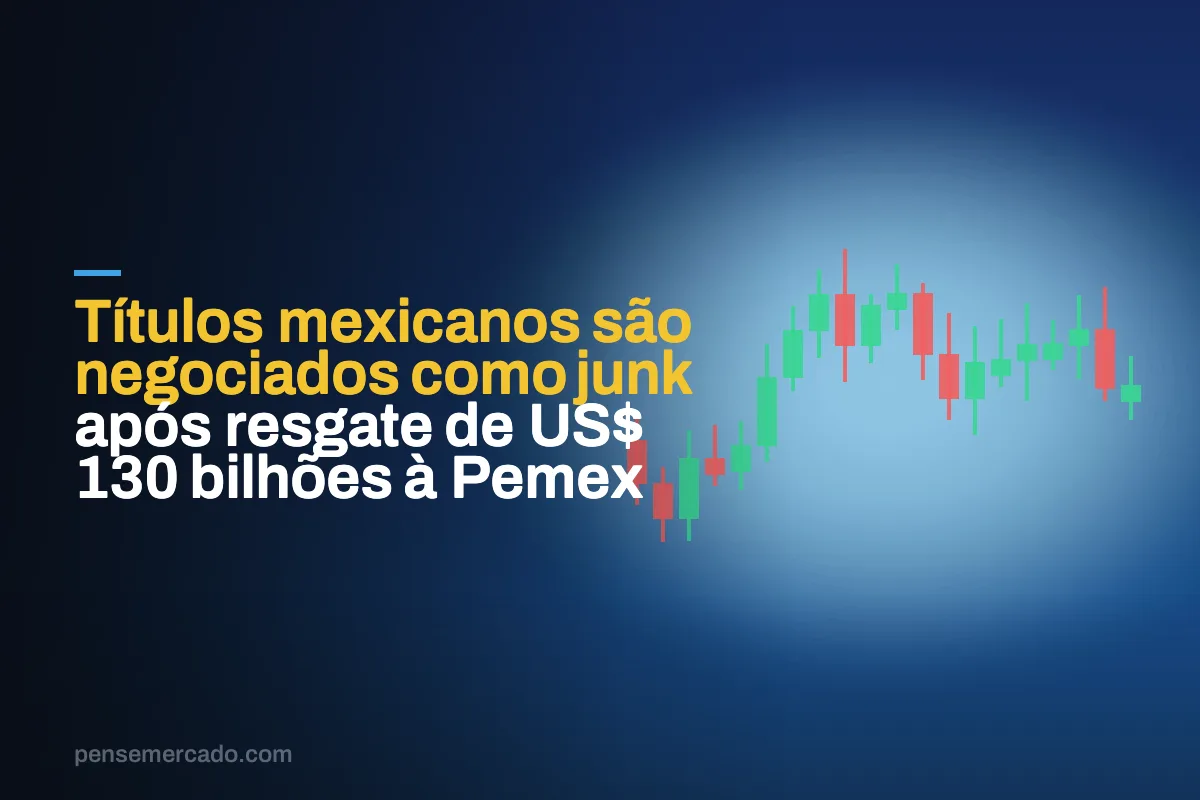 Títulos mexicanos são negociados como junk após resgate de US$ 130 bilhões à Pemex
