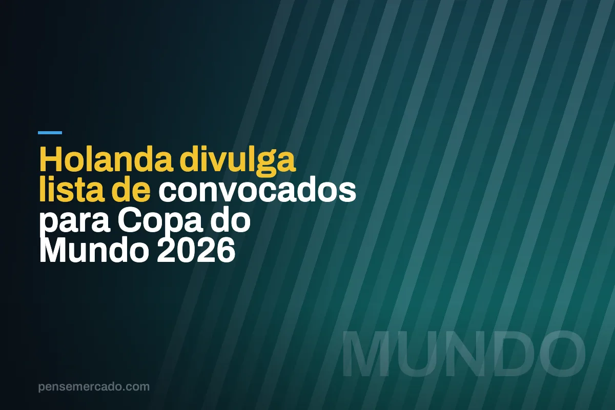 Holanda divulga lista de convocados para Copa do Mundo 2026