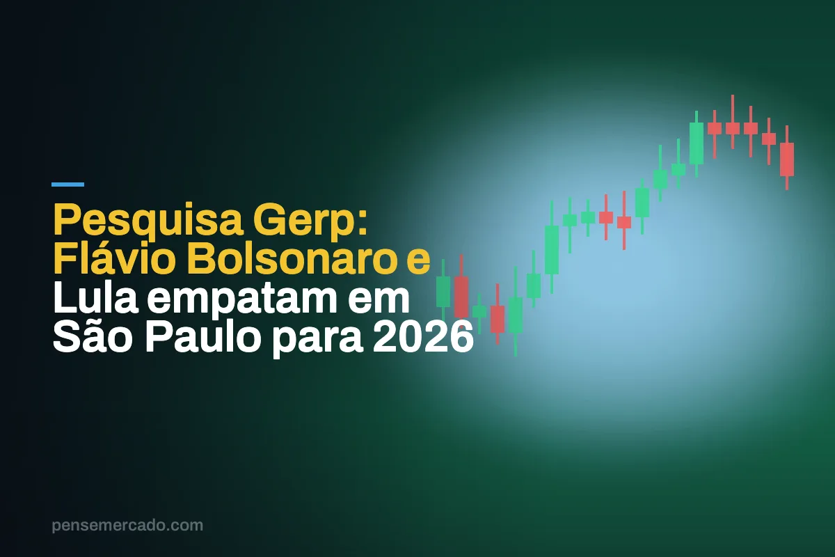 Pesquisa Gerp: Flávio Bolsonaro e Lula empatam em São Paulo para 2026