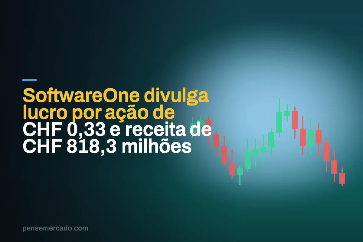 SoftwareOne divulga lucro por ação de CHF 0,33 e receita de CHF 818,3 milhões