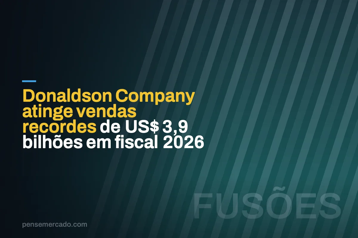 Donaldson Company atinge vendas recordes de US$ 3,9 bilhões em fiscal 2026