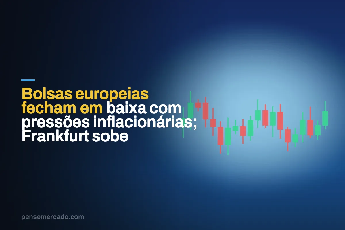 Bolsas europeias fecham em baixa com pressões inflacionárias; Frankfurt sobe