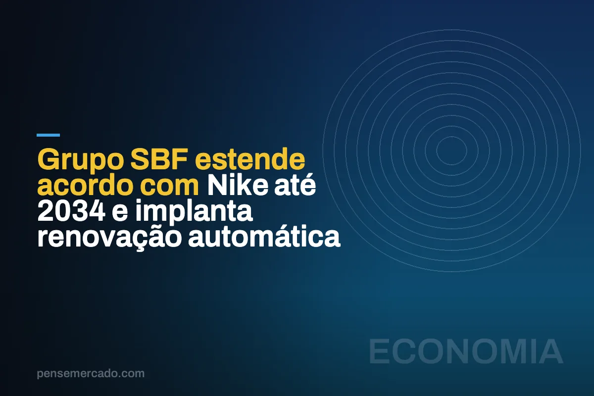 Grupo SBF estende acordo com Nike até 2034 e implanta renovação automática