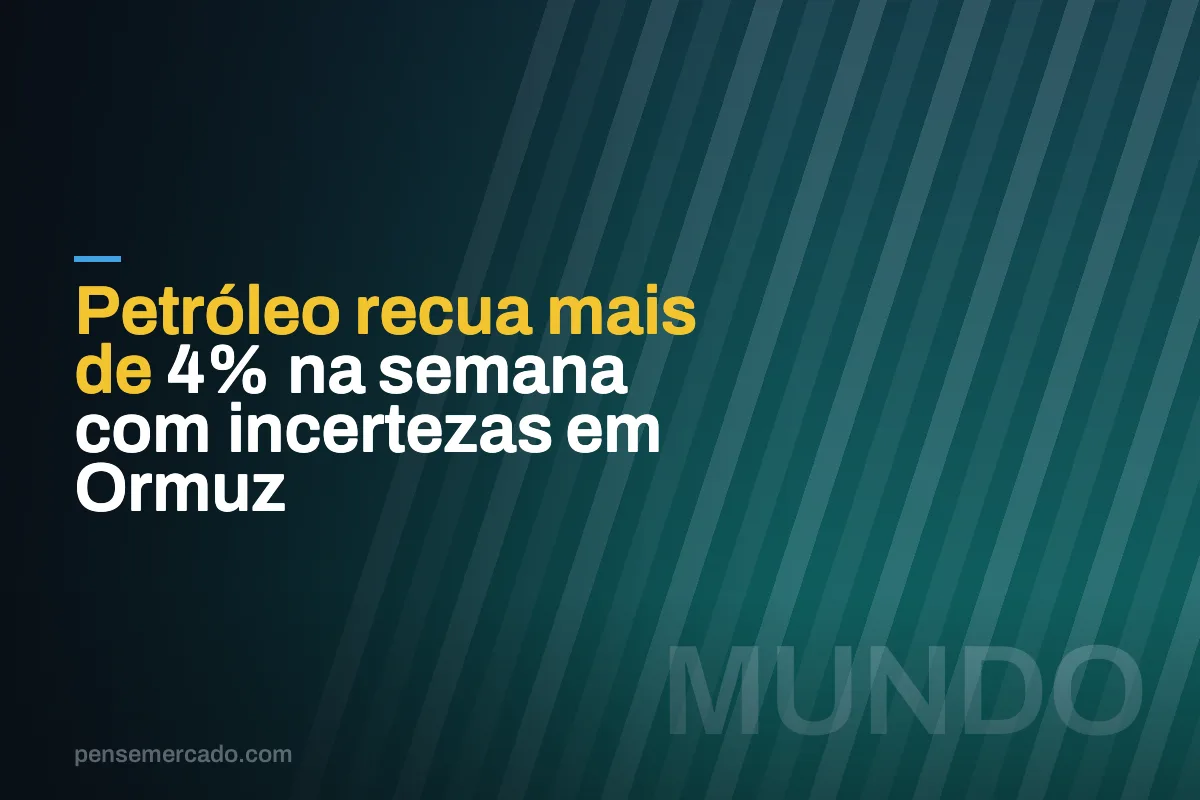 Petróleo recua mais de 4% na semana com incertezas em Ormuz