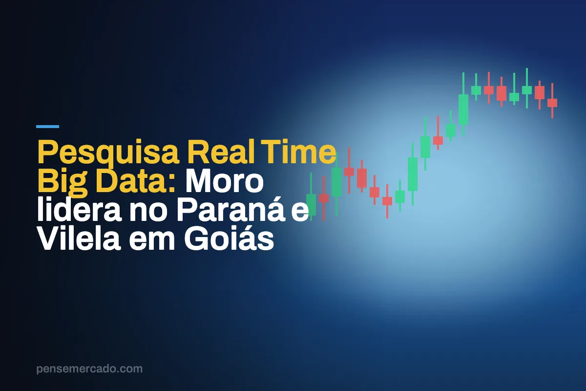 Pesquisa Real Time Big Data: Moro lidera no Paraná e Vilela em Goiás