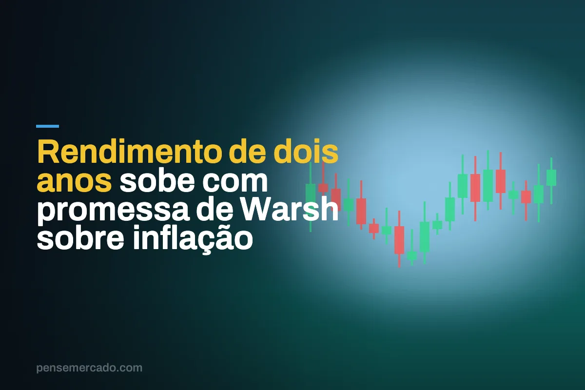 Rendimento de dois anos sobe com promessa de Warsh sobre inflação