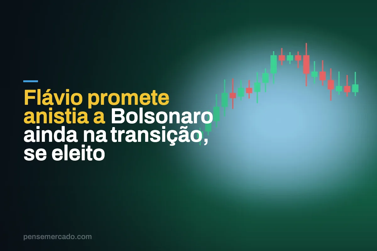 Flávio promete anistia a Bolsonaro ainda na transição, se eleito