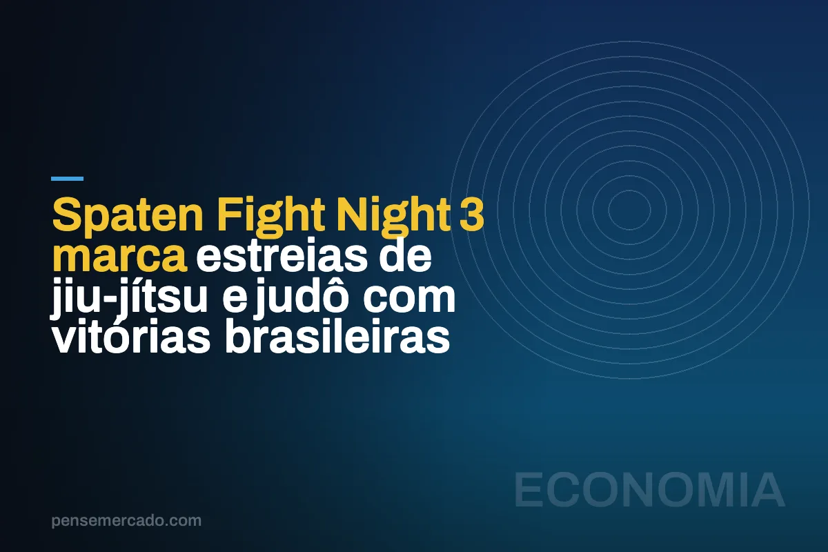 Spaten Fight Night 3 marca estreias de jiu-jítsu e judô com vitórias brasileiras