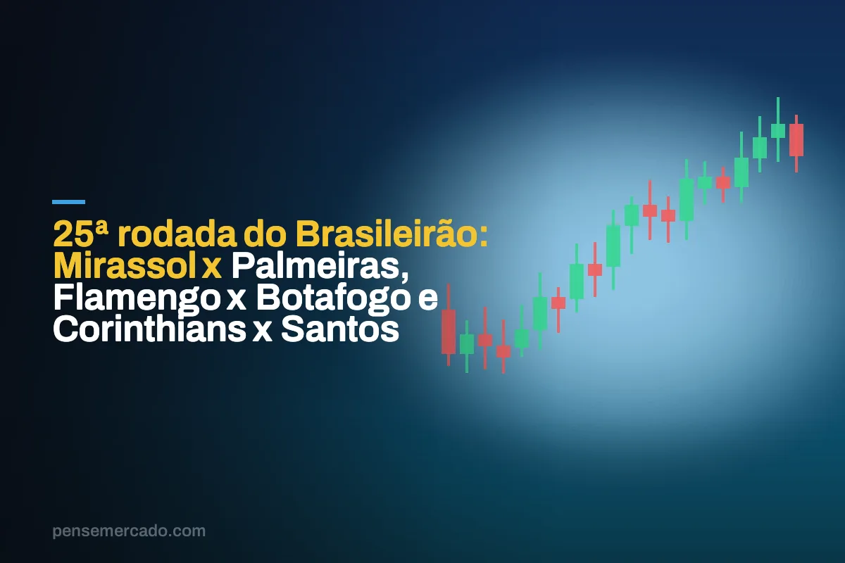 25ª rodada do Brasileirão: Mirassol x Palmeiras, Flamengo x Botafogo e Corinthians x Santos