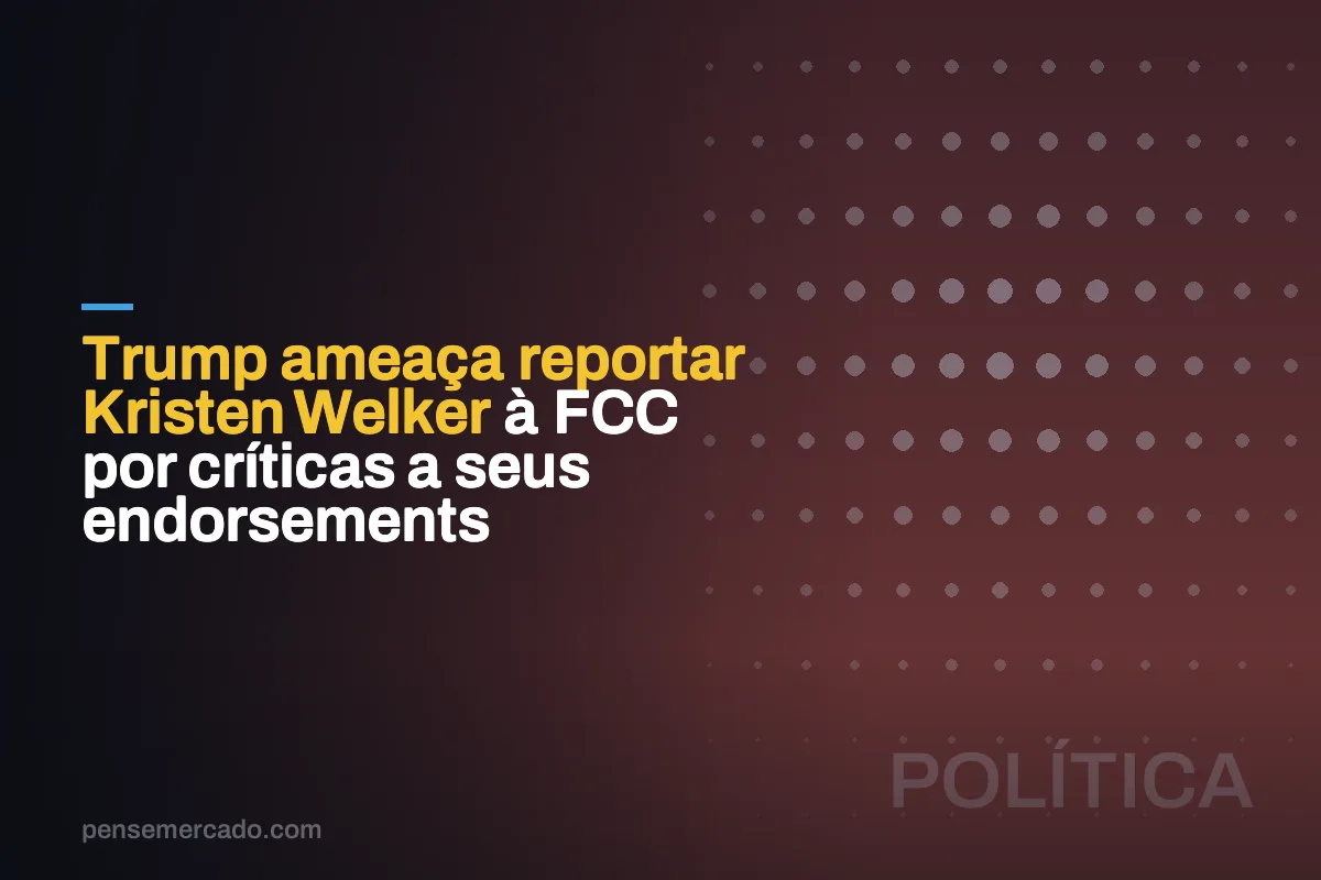 Trump ameaça reportar Kristen Welker à FCC por críticas a seus endorsements