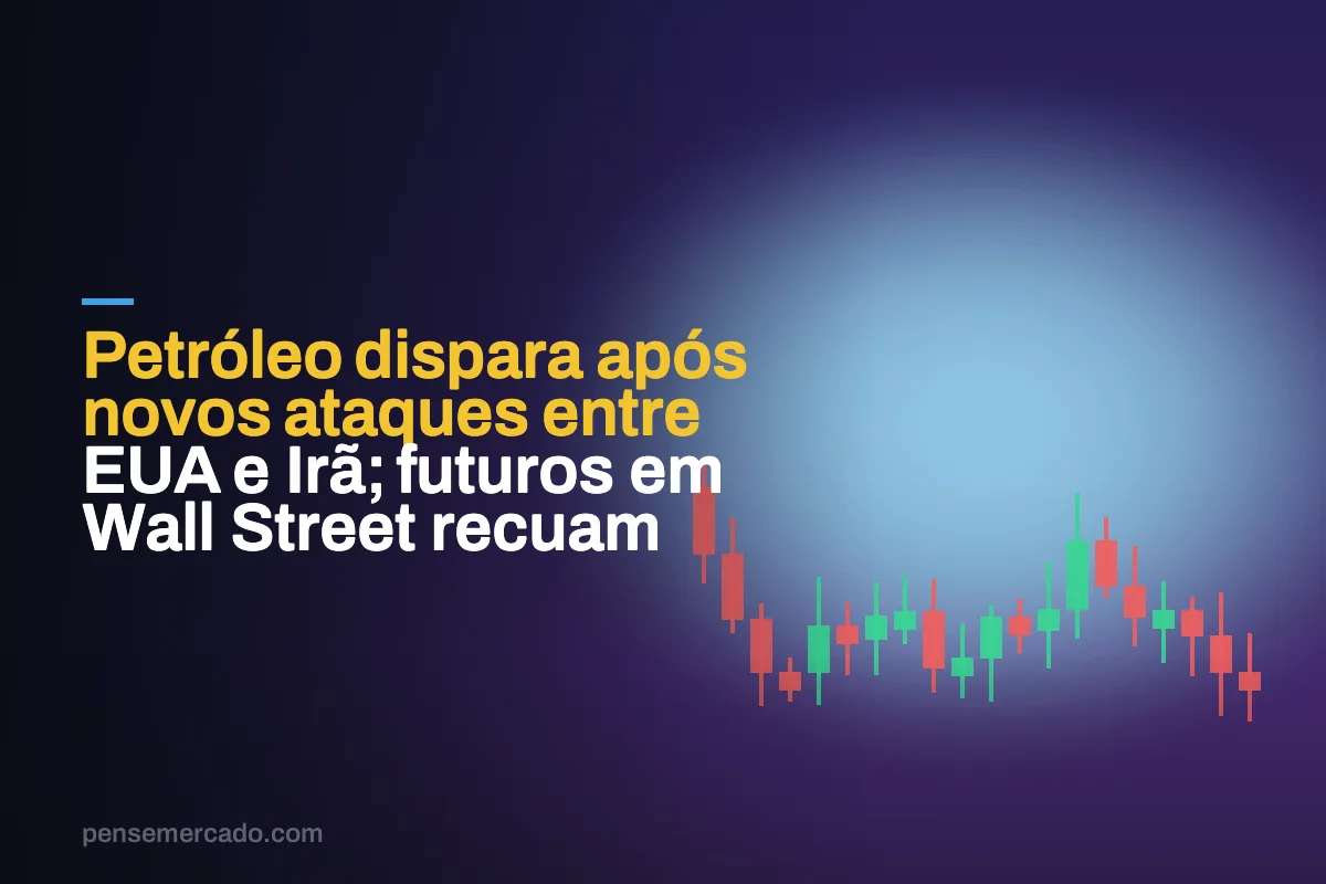 Petróleo dispara após novos ataques entre EUA e Irã; futuros em Wall Street recuam