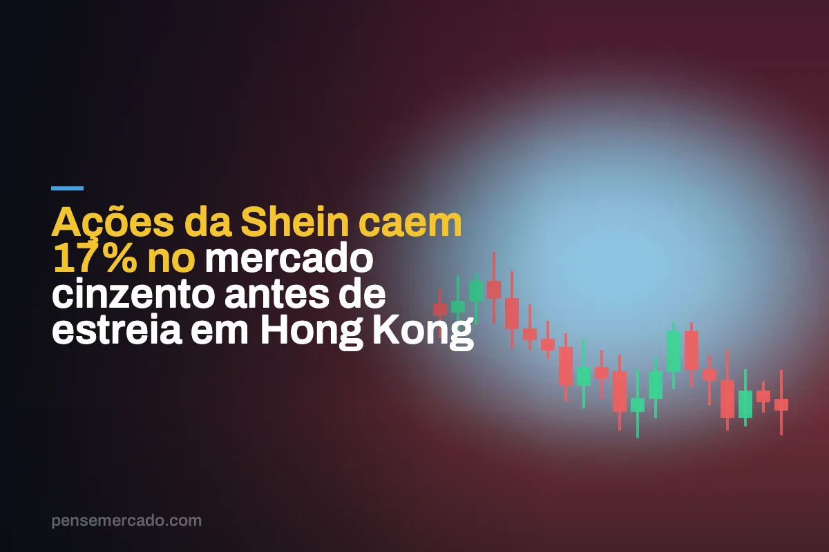 Ações da Shein caem 17% no mercado cinzento antes de estreia em Hong Kong