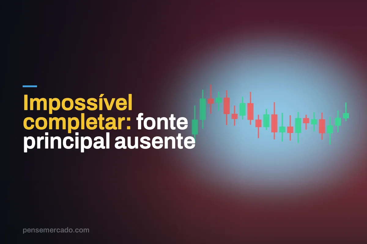 Impossível completar: fonte principal ausente