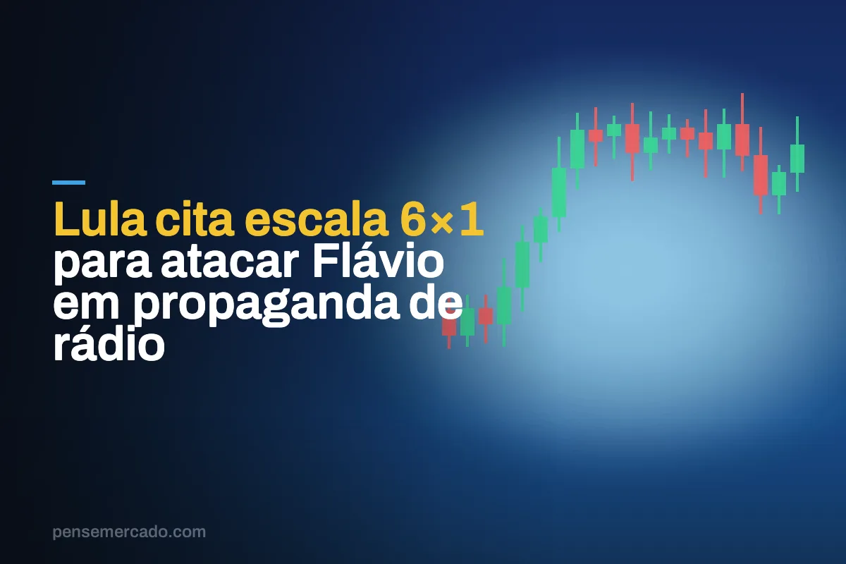 Lula cita escala 6×1 para atacar Flávio em propaganda de rádio