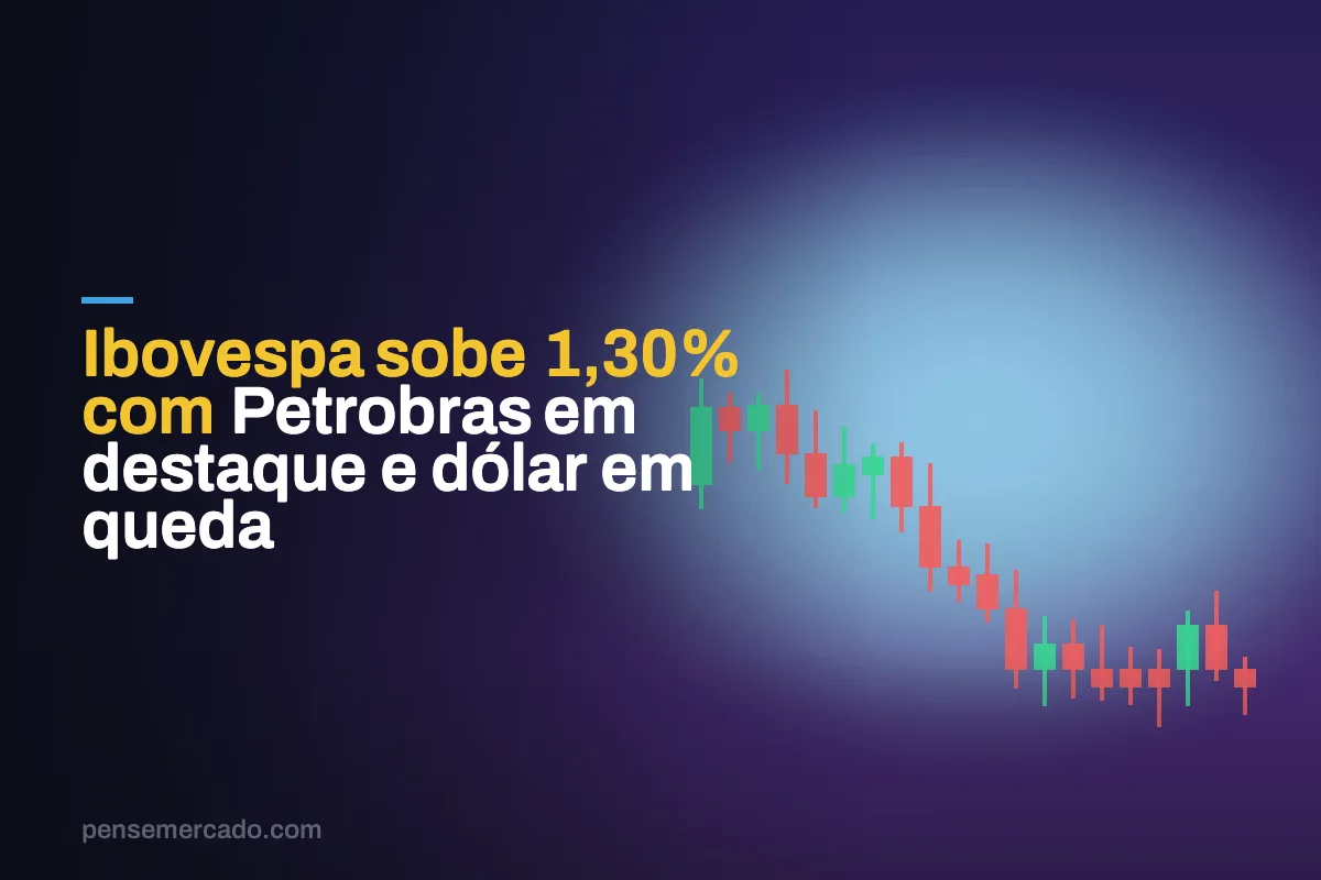 Ibovespa sobe 1,30% com Petrobras em destaque e dólar em queda