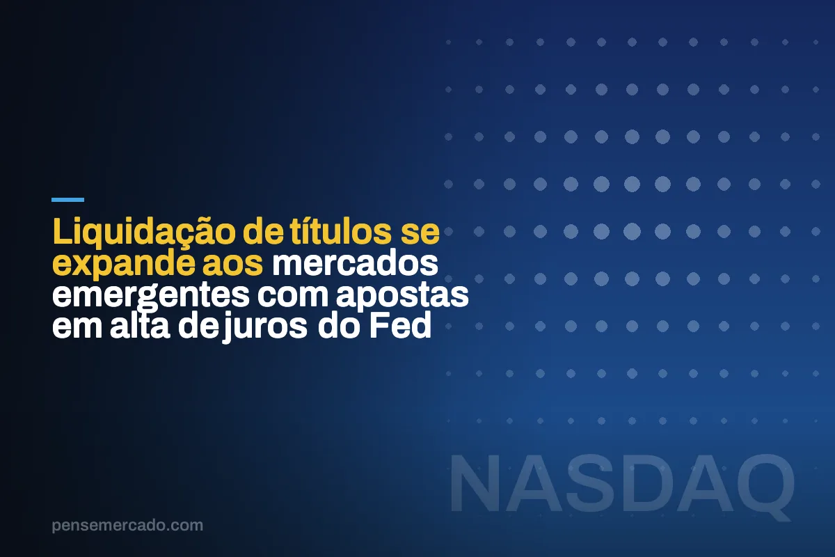 Liquidação de títulos se expande aos mercados emergentes com apostas em alta de juros do Fed