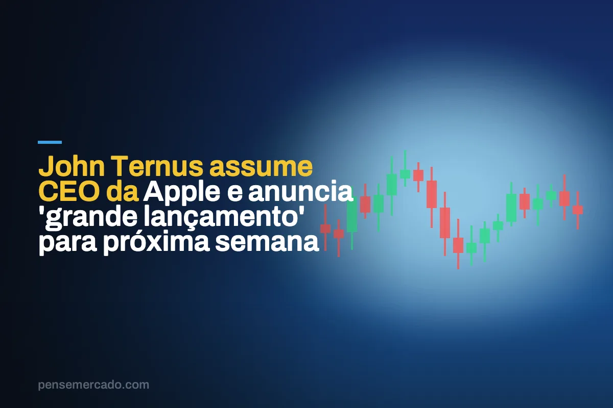 John Ternus assume CEO da Apple e anuncia 'grande lançamento' para próxima semana
