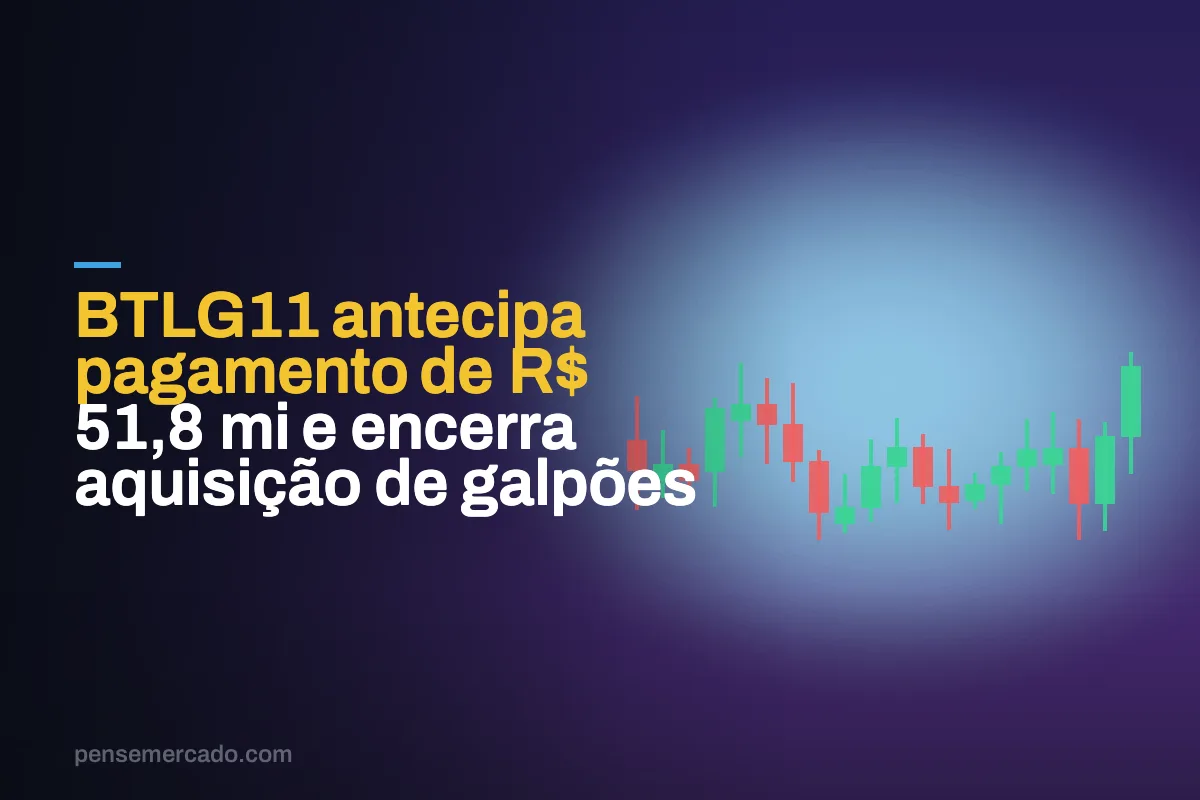 BTLG11 antecipa pagamento de R$ 51,8 mi e encerra aquisição de galpões