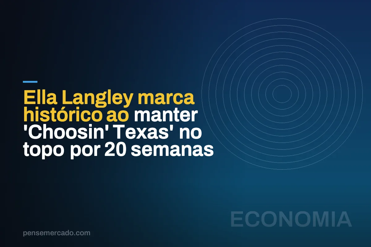 Ella Langley marca histórico ao manter 'Choosin' Texas' no topo por 20 semanas