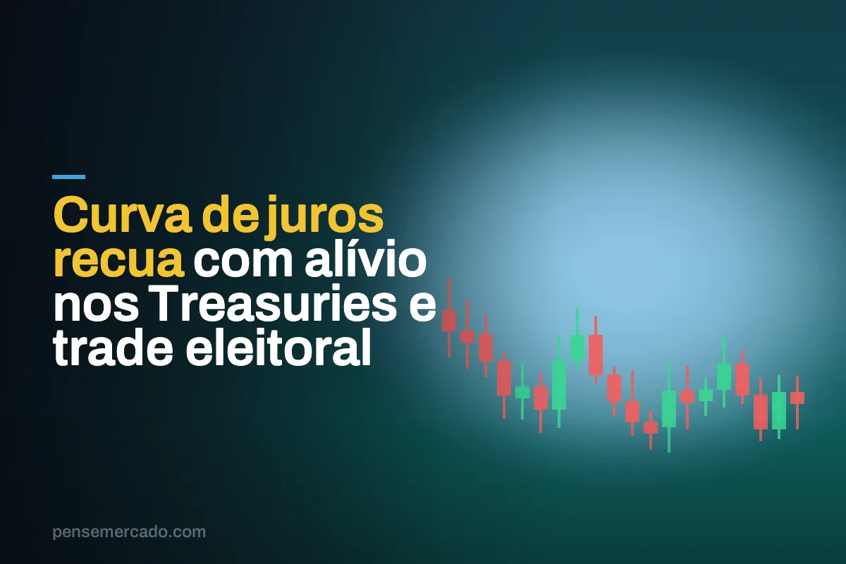 Curva de juros recua com alívio nos Treasuries e trade eleitoral
