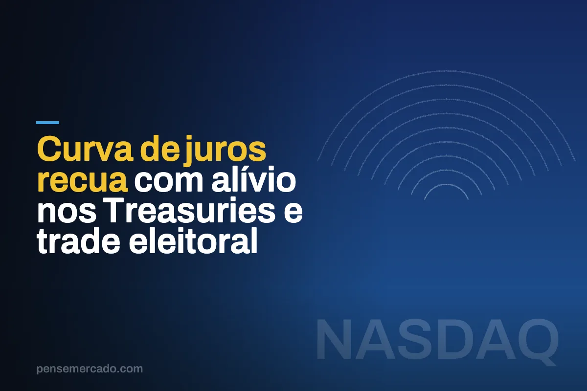 Curva de juros recua com alívio nos Treasuries e trade eleitoral
