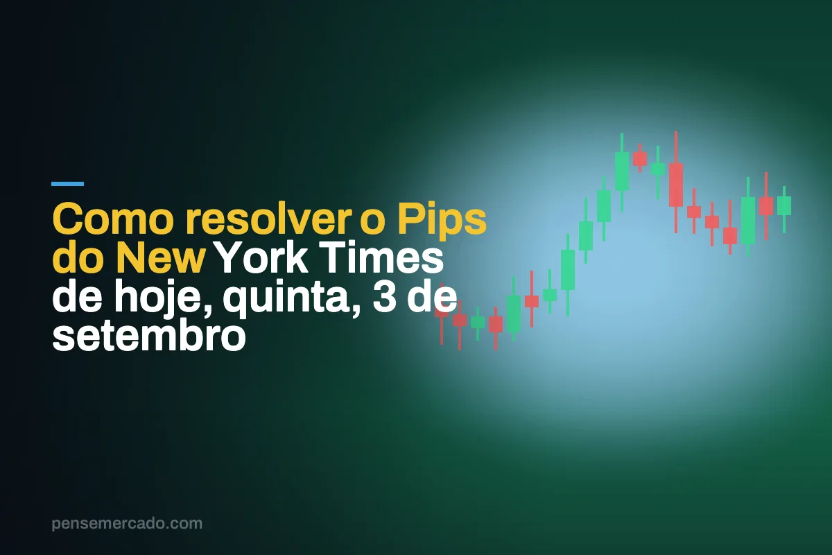 Como resolver o Pips do New York Times de hoje, quinta, 3 de setembro