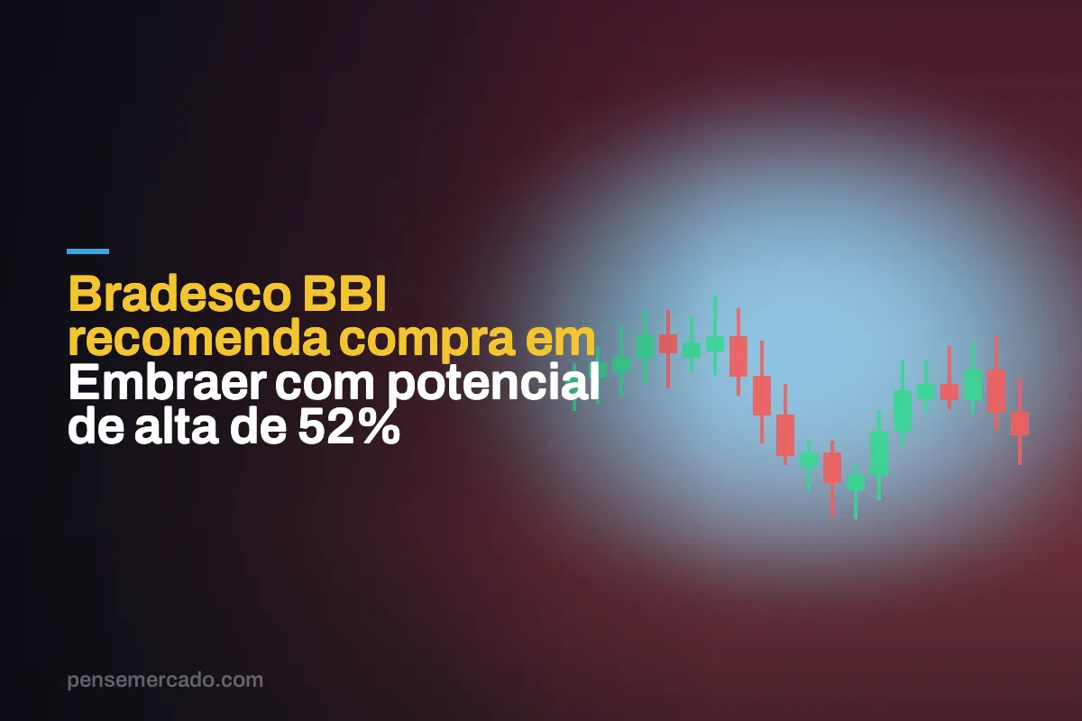 Bradesco BBI recomenda compra em Embraer com potencial de alta de 52%