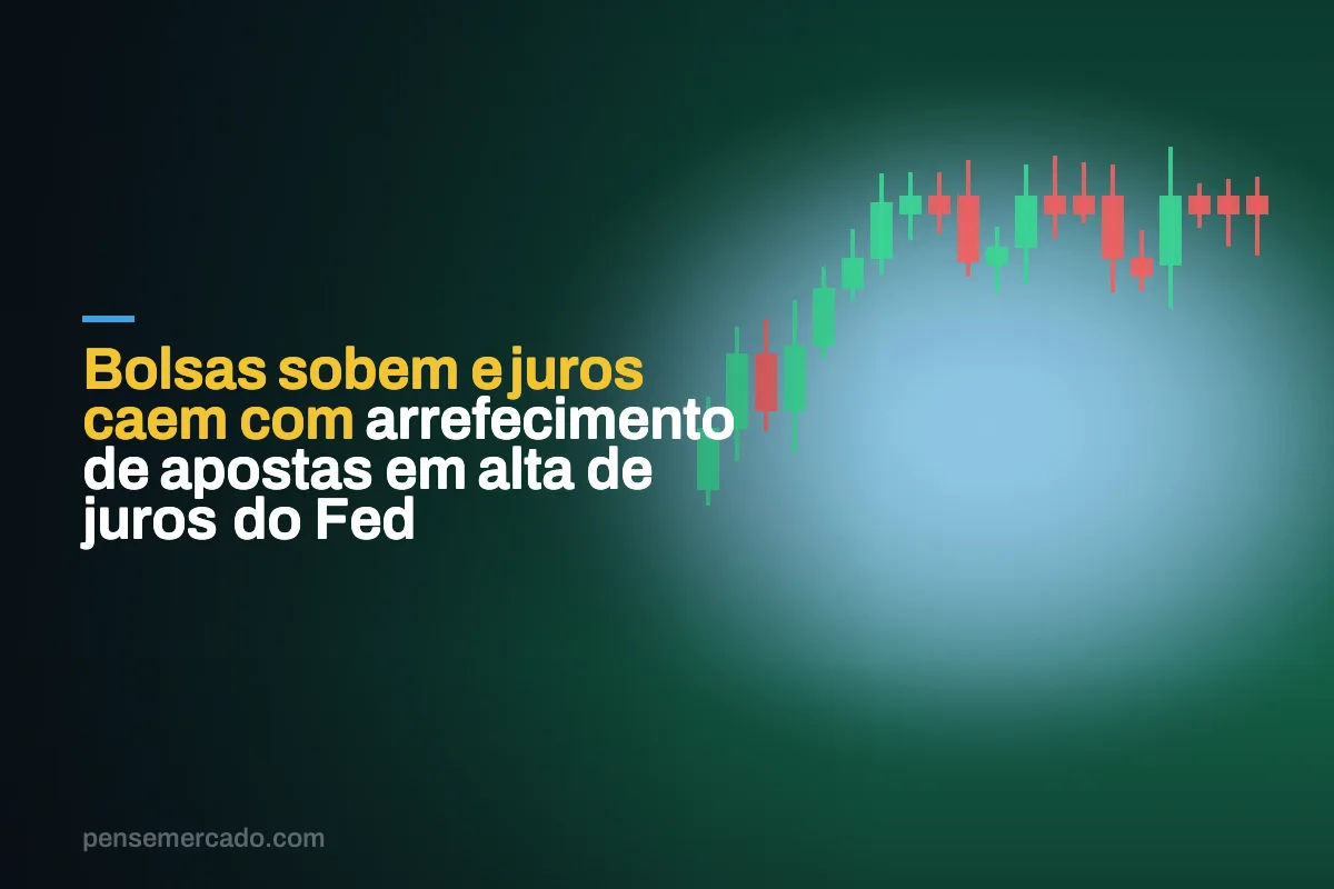 Bolsas sobem e juros caem com arrefecimento de apostas em alta de juros do Fed
