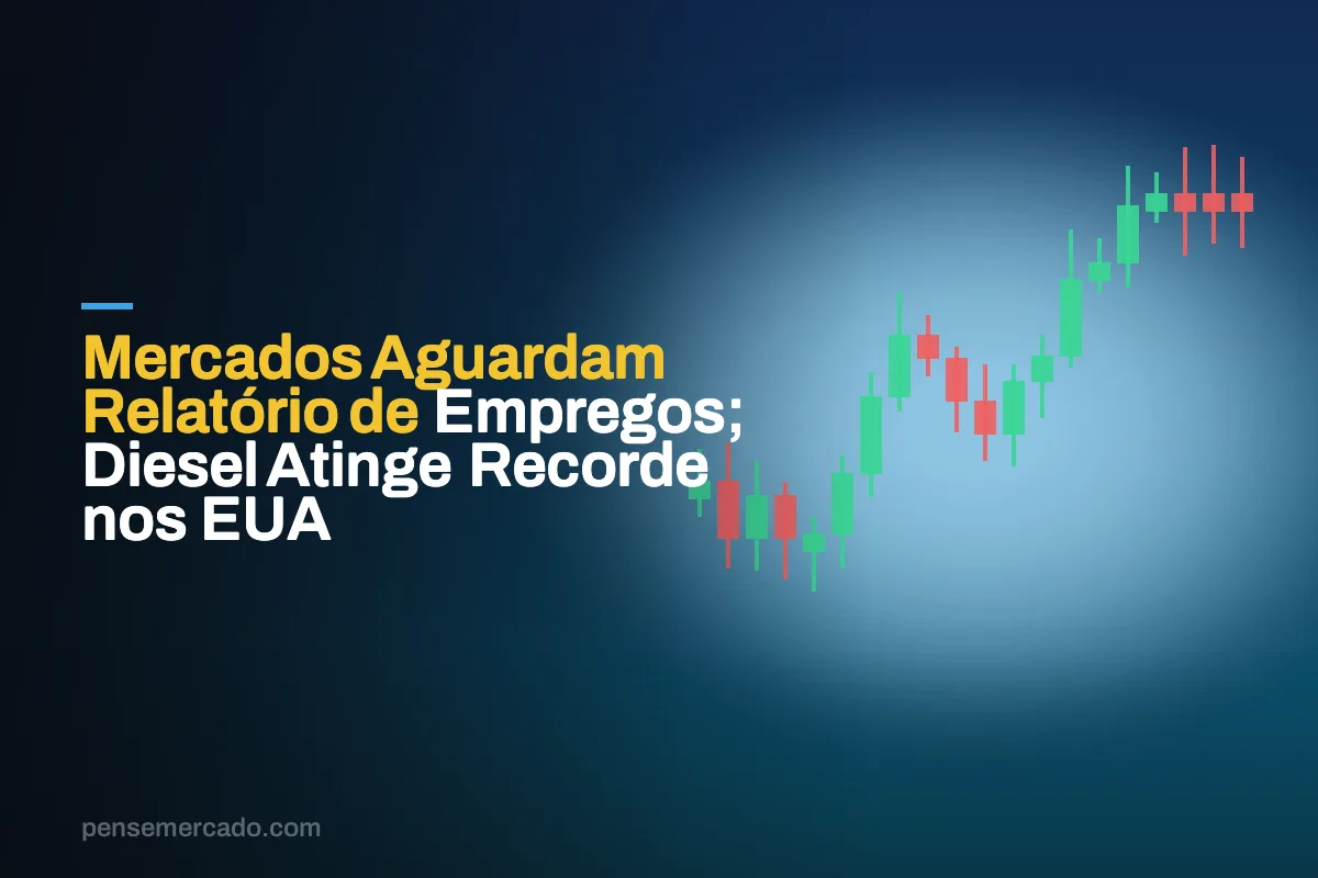 Mercados Aguardam Relatório de Empregos; Diesel Atinge Recorde nos EUA