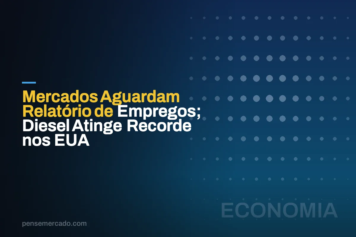 Mercados Aguardam Relatório de Empregos; Diesel Atinge Recorde nos EUA