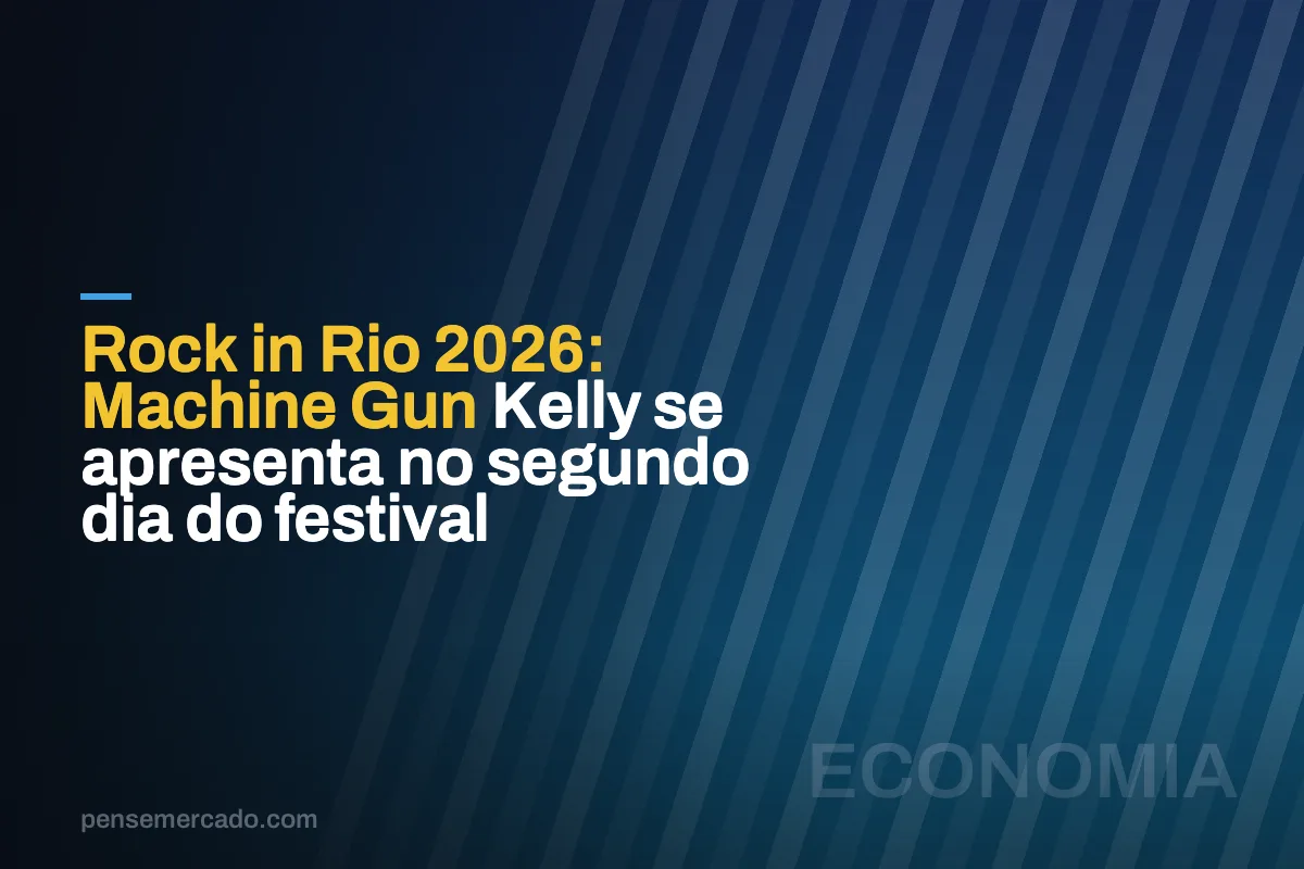 Rock in Rio 2026: Machine Gun Kelly se apresenta no segundo dia do festival