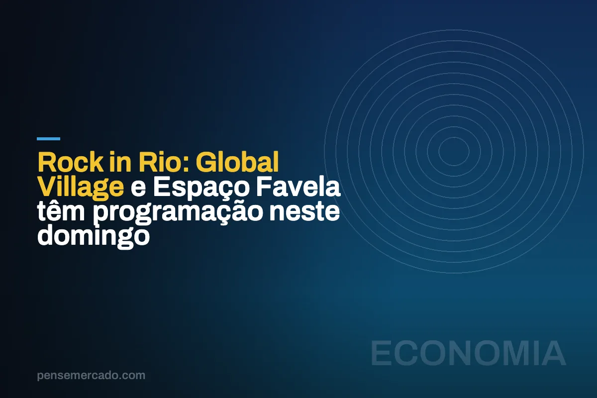 Rock in Rio: Global Village e Espaço Favela têm programação neste domingo