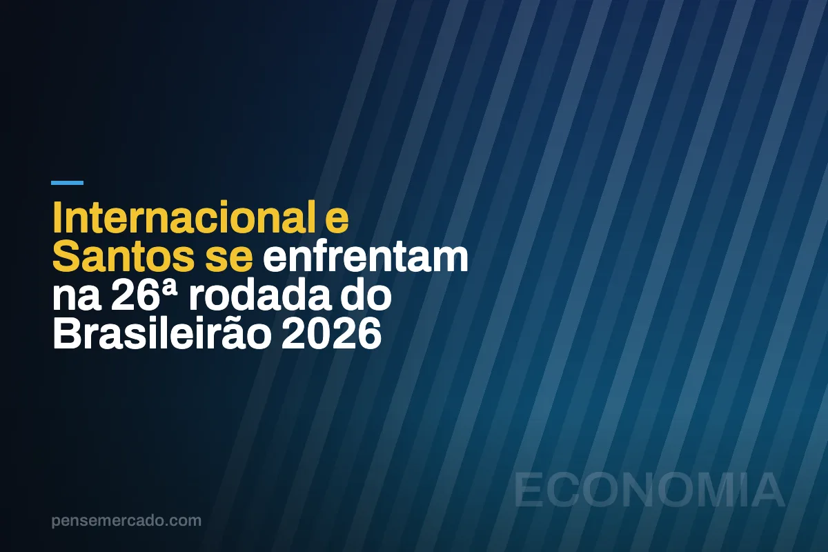 Internacional e Santos se enfrentam na 26ª rodada do Brasileirão 2026
