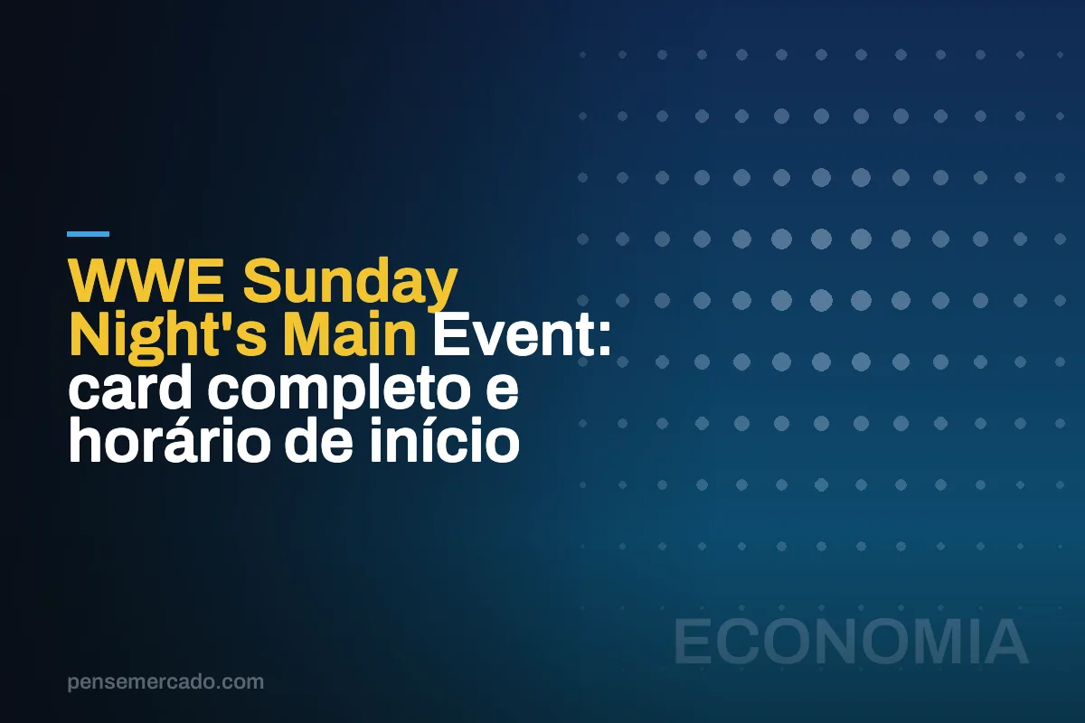 WWE Sunday Night's Main Event: card completo e horário de início