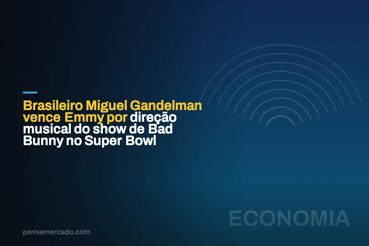 Brasileiro Miguel Gandelman vence Emmy por direção musical do show de Bad Bunny no Super Bowl