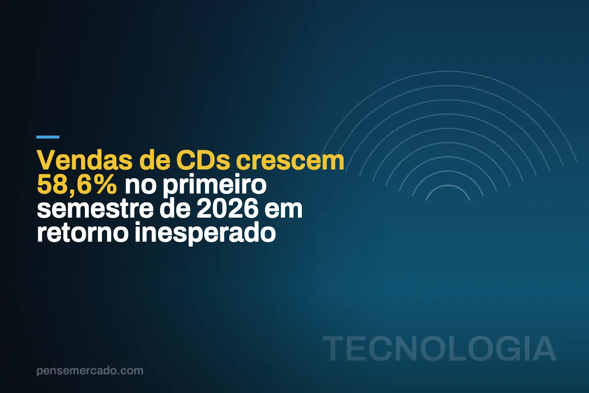 Vendas de CDs crescem 58,6% no primeiro semestre de 2026 em retorno inesperado