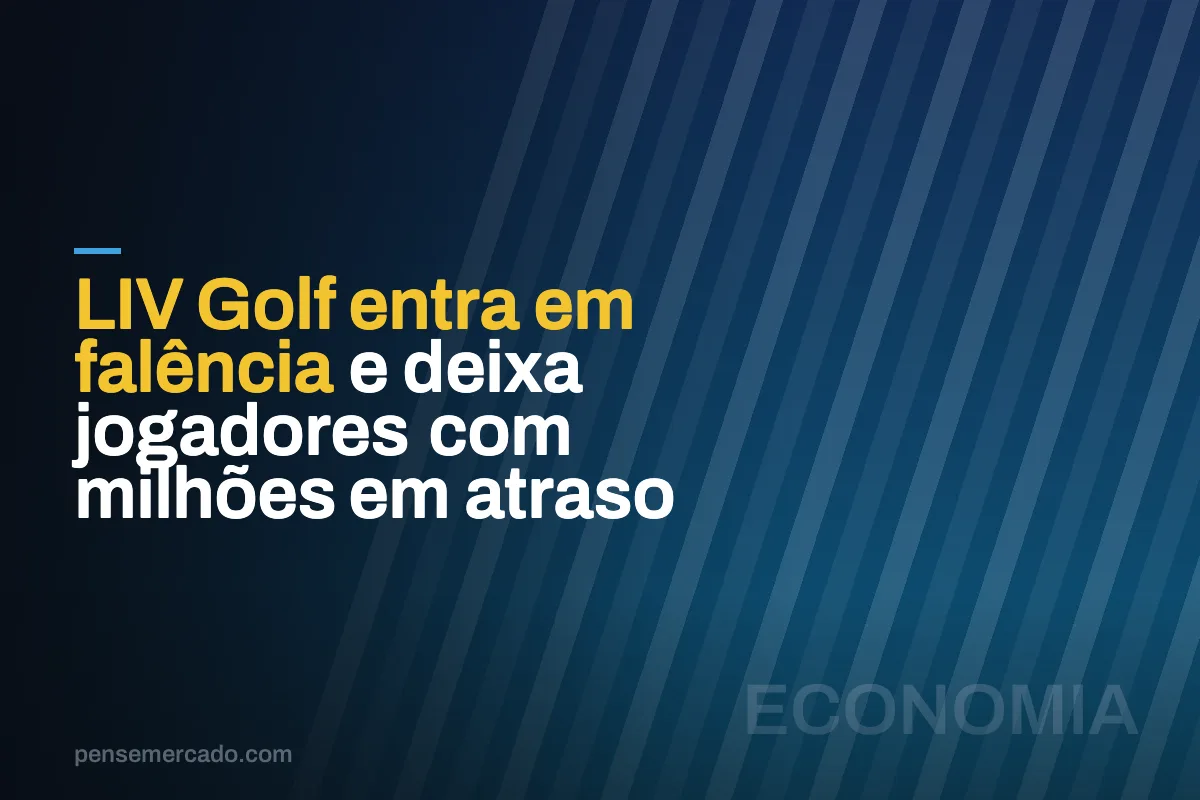 LIV Golf entra em falência e deixa jogadores com milhões em atraso
