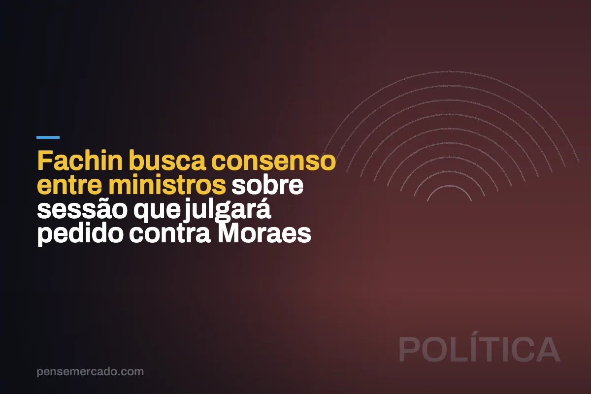 Fachin busca consenso entre ministros sobre sessão que julgará pedido contra Moraes