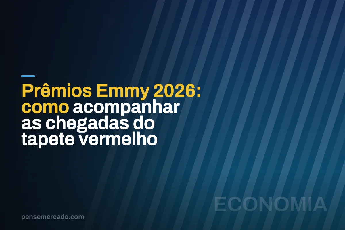 Prêmios Emmy 2026: como acompanhar as chegadas do tapete vermelho
