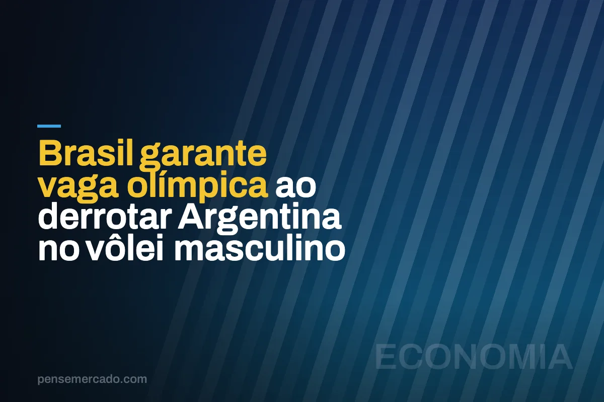 Brasil garante vaga olímpica ao derrotar Argentina no vôlei masculino