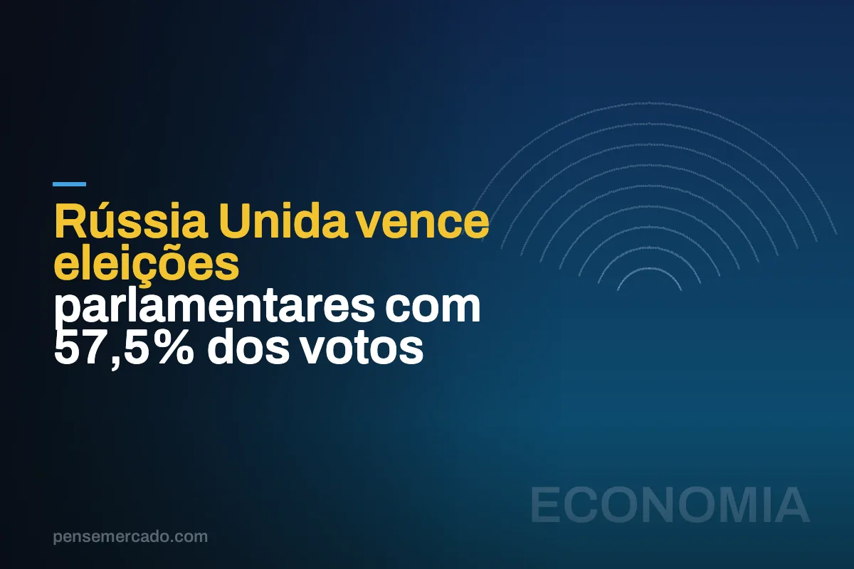 Rússia Unida vence eleições parlamentares com 57,5% dos votos