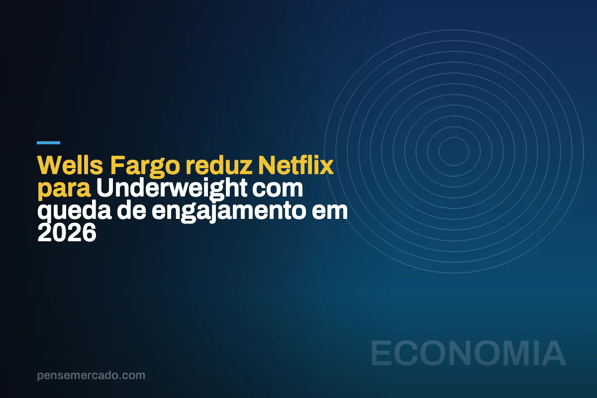 Wells Fargo reduz Netflix para Underweight com queda de engajamento em 2026
