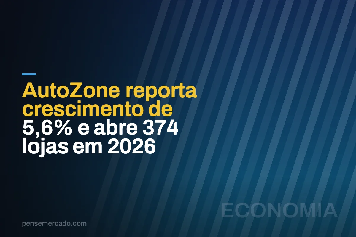 AutoZone reporta crescimento de 5,6% e abre 374 lojas em 2026