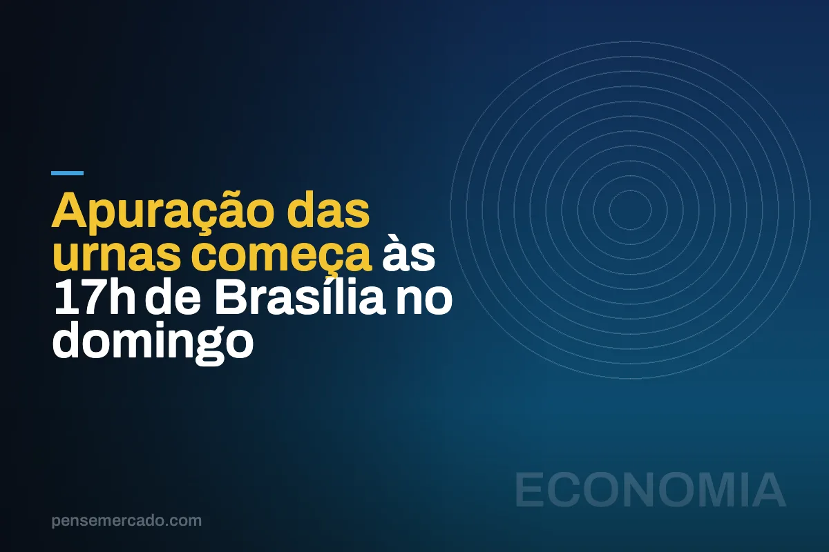 Apuração das urnas começa às 17h de Brasília no domingo