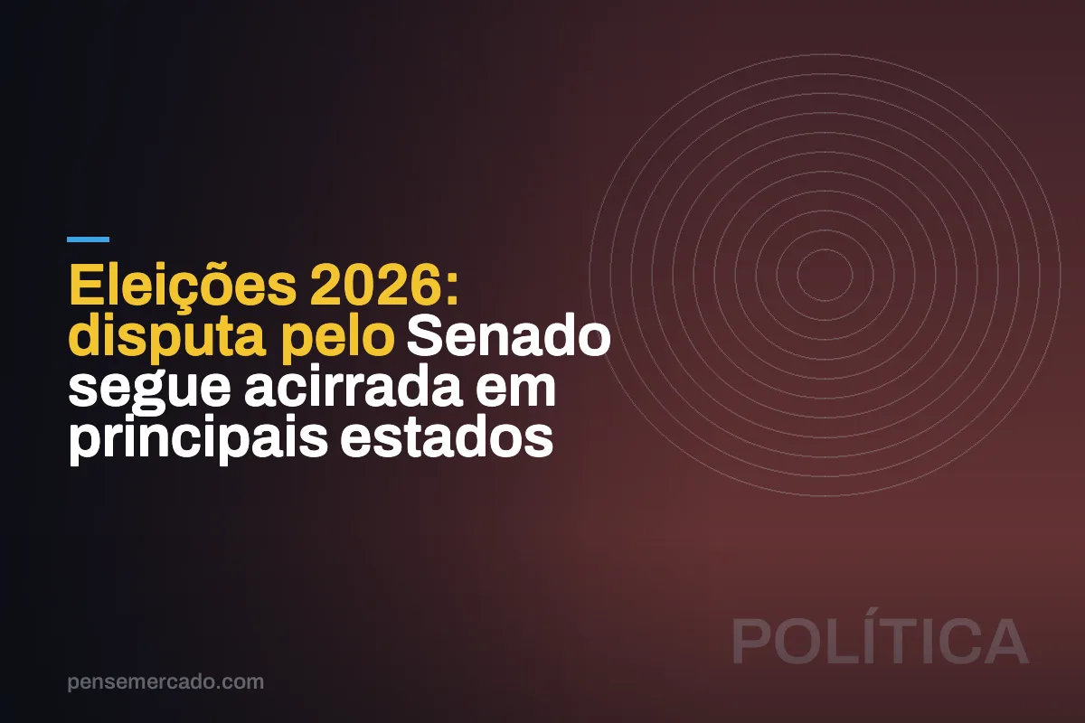Eleições 2026: disputa pelo Senado segue acirrada em principais estados