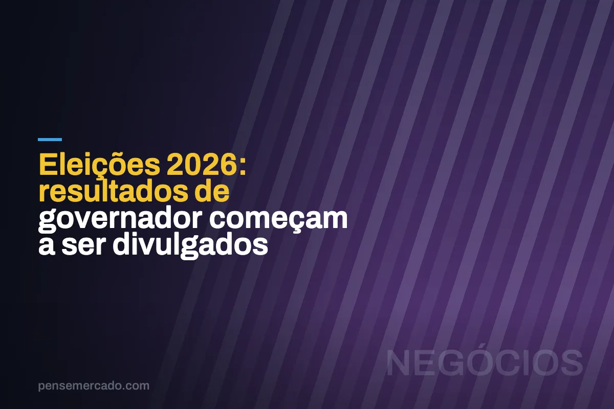 Eleições 2026: resultados de governador começam a ser divulgados