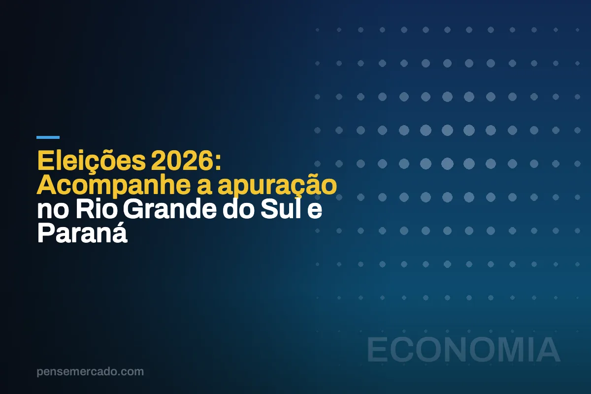 Eleições 2026: Acompanhe a apuração no Rio Grande do Sul e Paraná